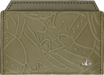 Vivienne Westwood 卡其色 Tangled Orb Flat 卡包