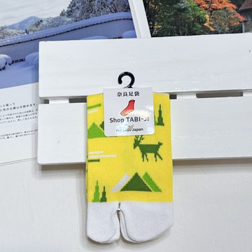 TABI-JI奈良足袋襪(分趾襪)-中高筒襪(23-25公分)-鹿與山
