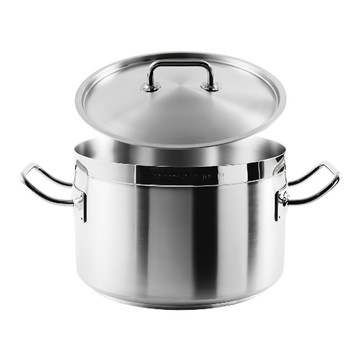 sambonet Professionale 不鏽鋼雙耳湯鍋 附蓋 4LT 義大利產  20cm  094659  1個