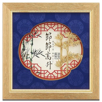 節節高升金箔畫 | 升遷開業禮 榮調祝賀 竹報平安吉祥擺飾