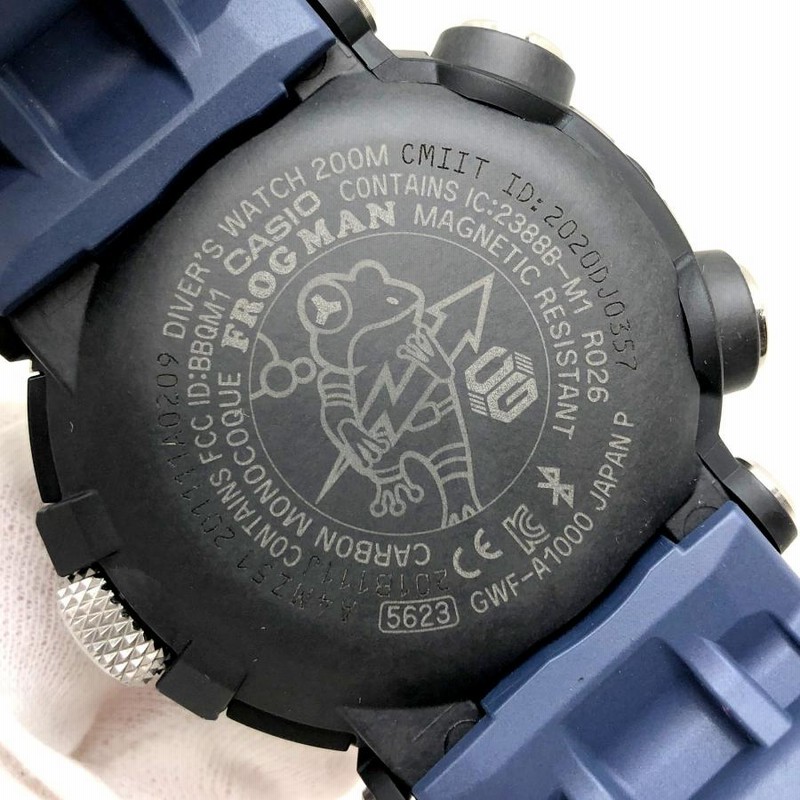 カシオ Casio GWF-A1000 フロッグマン タフソーラー ブラック【中古 