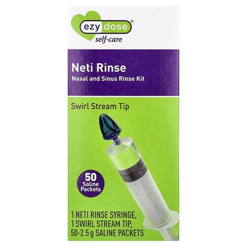 Ezy Dose, Self-Care，Neti Rinse，鼻腔和鼻竇沖洗套件，52 件套