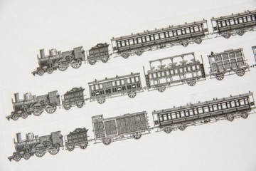 日本和紙膠帶 - 古董蒸汽火車Steam Train