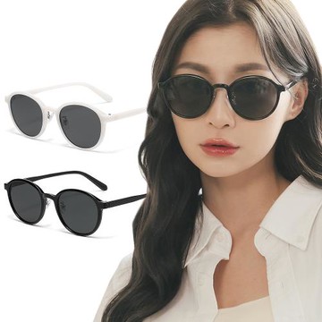 【ALEGANT】城市時尚TR90圓框偏光墨鏡│UV400太陽眼鏡