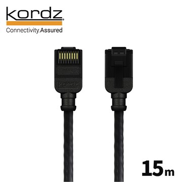 【Kordz】PRO CAT6 28AWG極細高速網路線 / 黑色15米