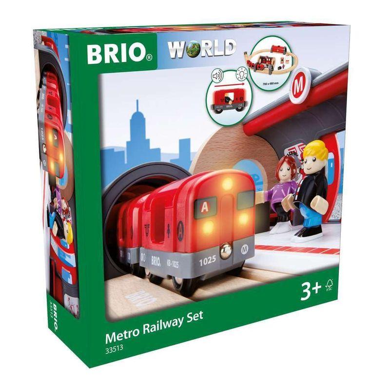 BRIO ブリオ WORLD メトロレールウェイセット 全20ピース 対象年齢 3歳