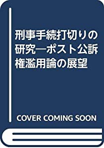 刑事手続打切りの研究―ポスト公訴権濫用論の展望(中古品)