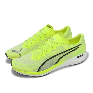 Puma 慢跑鞋 Propio Nitro 男鞋 螢光黃 黑 輕量 氮氣中底 運動鞋 31142803