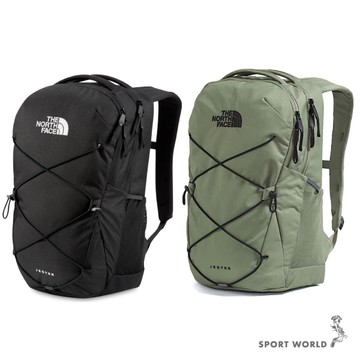 The North Face 北面 後背包 筆電包 胸帶 透氣 黑/綠【運動世界】NF0A3VXF4H0/NF0A3VXFD0L
