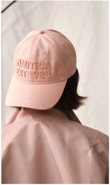 【NAUTICA WHITE SAIL】復古棒球帽 粉色