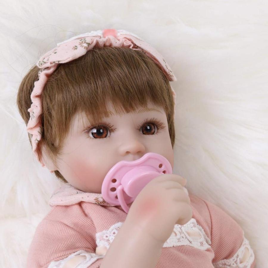 ENADOLL Reborn Baby Doll Realistic Silicone Vinyl Cute Headband