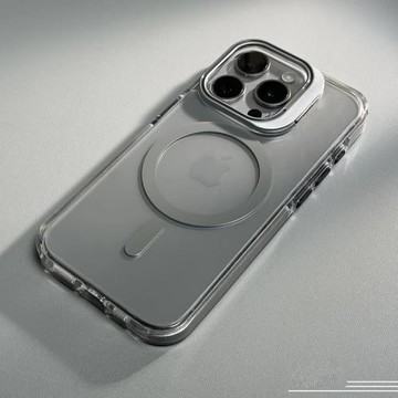 ins創意磁吸鏡頭蓋支架適用iPhone16pro蘋果14手機殼15ProMax新款11透明12高級感13男女14pro情侶plus防摔套