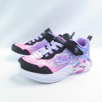 Skechers 302299LBKMT 買鞋送襪 S LIGHTS 中童 燈鞋 星光 獨角獸【iSport愛運動】