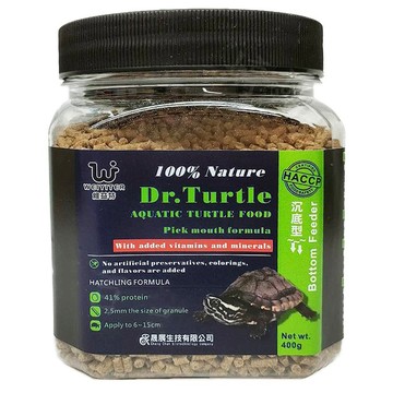 WEIYITER 維益特 水龜挑嘴條狀沉底飼料  400g  1罐