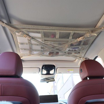 新款【upton】汽車駕駛室頂棚多功能儲物網改裝車置物架車頂收納網兜內頂置物架