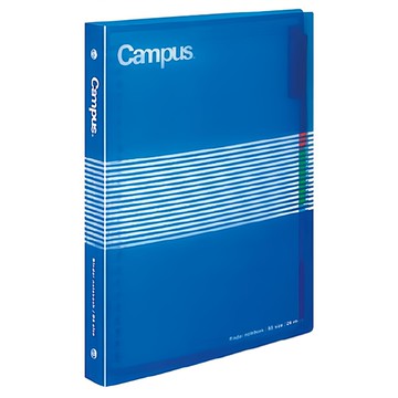 KOKUYO Campus 26孔活頁夾 附收納小口袋 色彩籤索引資料好整理 100%日本製  1個  藍