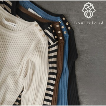 現貨🇯🇵Bou Jeloud秋冬新款 百搭保暖 素色 套頭圓領毛衣 打底上衣 內搭上衣 日系穿搭 冬天女裝