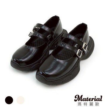 Material瑪特麗歐  【全尺碼23-27】 女鞋 包鞋 MIT雙帶厚底瑪莉珍鞋 T52303