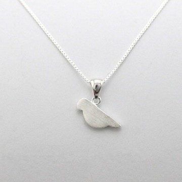 925純銀項鍊 吊墜-簡潔小巧小鳥造型母親節情人節生日禮物女飾品73gj63【獨家進口】【米蘭精品】