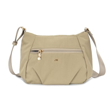 J II 側背包 幻境防潑水斜背包-奶茶色-7002-21