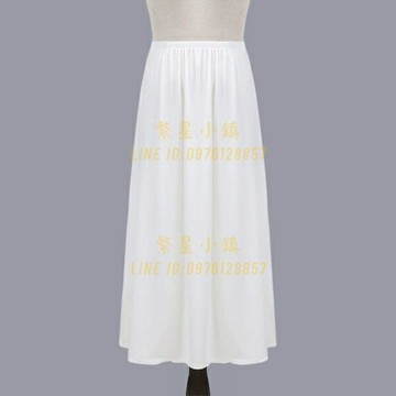 內襯裙白色不透防走光半身裙防透大碼安全裙內搭打底裙子中長款【繁星小鎮】
