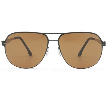 SUPER IDOL l 輕慵感雙槓飛官框太陽眼鏡 l 特級金