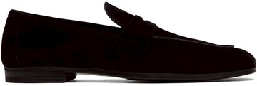 TOM FORD 黑色 Suede Sean Penny 乐福鞋