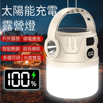 【台灣現貨🔥360°大泛光】智能太陽能露營燈 露營燈 太陽能燈 野營燈 照明燈 露營吊燈 戶外照明燈 前向聚光照明