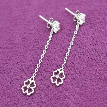 【POTALA】手工原創 925純銀(幸運草耳環)