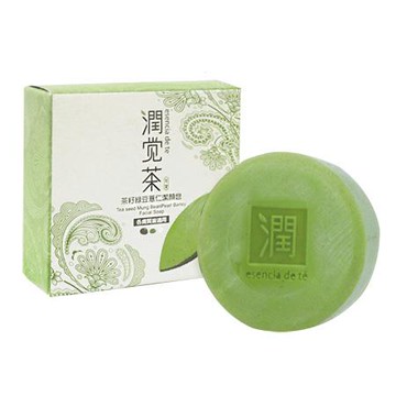 茶寶 潤覺茶/茶籽綠豆薏仁潔顏皂x5