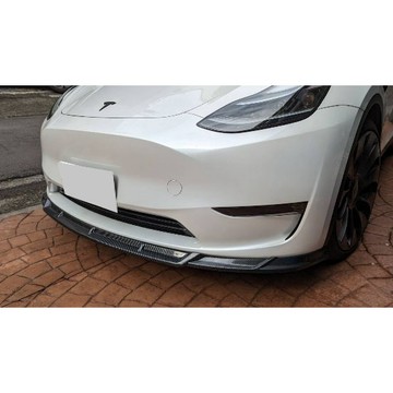 歐力斯~特斯拉 Tesla Model Y ModelY 前下巴 定風翼 前定風翼 下巴 碳纖維紋 烤漆黑
