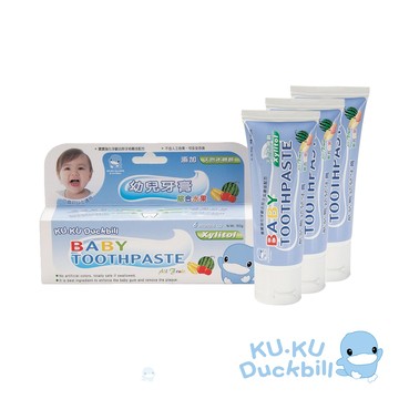 酷咕鴨綜合水果牙膏50g三入組