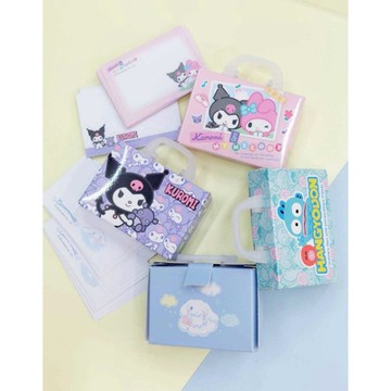 小禮堂 Sanrio 三麗鷗 便條紙附手提盒 50張