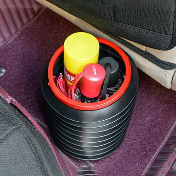 車載垃圾桶多功能4L伸縮折疊便攜式水桶洗車雜物汽車用水桶魔術