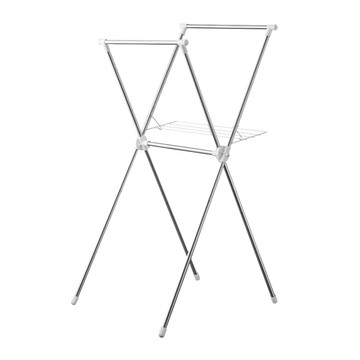 IRIS OHYAMA 愛麗思歐雅瑪 隨插即用便利曬衣架  展開尺寸(70 x 78 x 130cm)  不鏽鋼 銀色