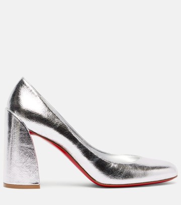 Christian Louboutin Miss Sab 85 metallic leather pumps