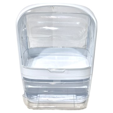 潘朵拉 桌上型化妝品收納盒 特大款 ABS材質  水晶白色  1個