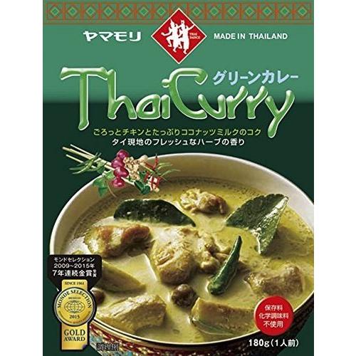 ヤマモリ タイカレー6種＆ガパオ アソートセット（グリーンカレー・イエローカレー・レッドカレー・マッサマン・プーパッポン・パネーン・ガパオ　計7箱）