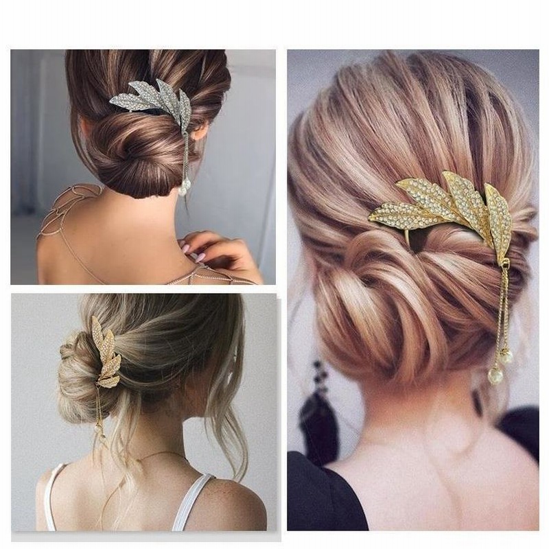 ✨キラキラストーンのお洒落な花嫁かんざし✨【洋髪にも】 暗い 