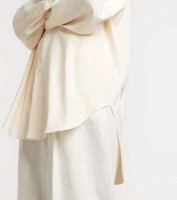 The Row Grandad oversized silk shirt
