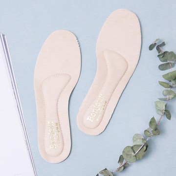 訂製款MIT夾心4mm乳膠腳弓真皮鞋墊