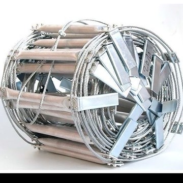 【咨詢客服有驚喜】鋁合金鋼絲繩家用防滑梯子便攜式高樓高空作業應急防火工程攀爬梯