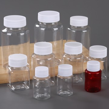 透明分裝罐30ml 圓罐 方罐 廣口分裝瓶 廣口瓶 pet塑膠罐 藥罐 分類罐 樣本罐大口罐