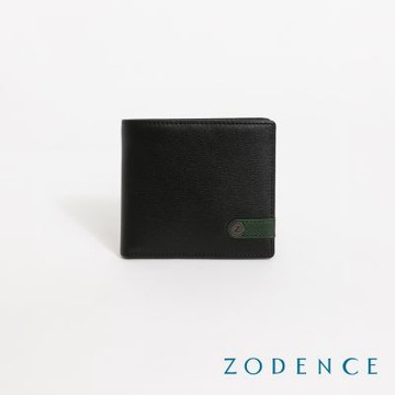 ZODENCE TAI撞色進口真皮6卡零錢袋短夾-多色