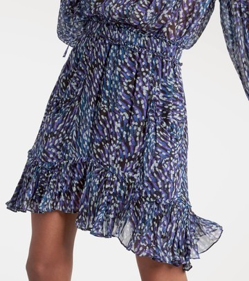 Marant Etoile Viera asymmetric printed mini skirt