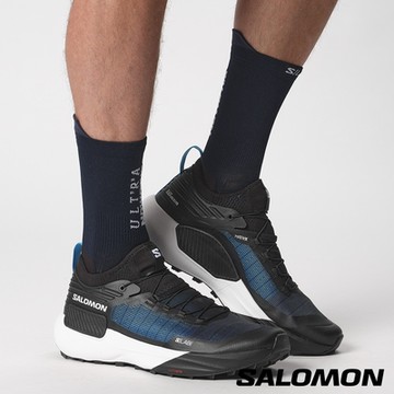 Salomon S/LAB GENESIS 野跑鞋 黑/白/多瑙河藍