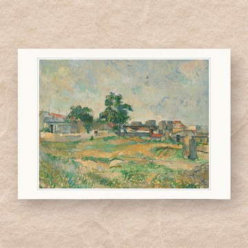 【 藝術畫卡 】塞尚・巴黎近郊風景 | B4畫卡