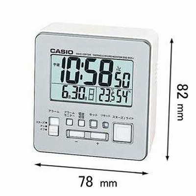 カシオ 電波目覚まし時計 DQD-805J-8JF 返品種別A