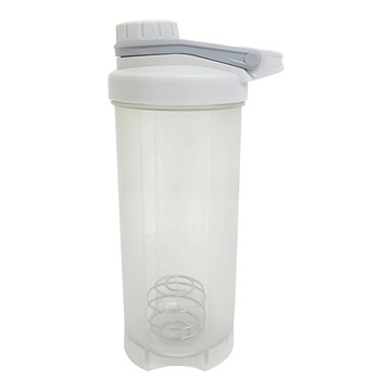 FRANCASINO 弗南希諾 活力隨行杯 附不鏽鋼攪拌球 700ml 容量 PP材質 耐冷耐熱 旋蓋式密封防漏  透明色 + 白色 + 灰色  1個