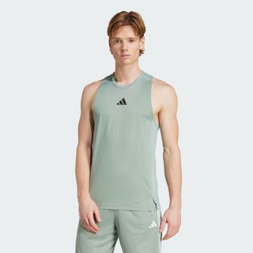 Adidas 愛迪達 Airchill Tank JI8201 男 背心 運動背心 綠 黑 亞版